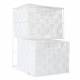 EHC 2 Drawer Nylon Storage Cabinet For Bedroom, Bathroom - White