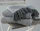 2 Tone King Size Herringbone Cotton Bedspread, 225 cm x 220 Cm - Grey