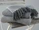 2 Tone Super King Herringbone Cotton Bedspread, 225 cm x 380 cm - Grey