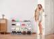 4 Tier Durable Large Capacity Metal Shoe Organizer - Grey