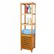 5 Tier Bamboo  Floor Standing Storage Unit For Bathroom