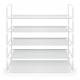 5 Tier Large Capacity Metal Shoe Organizer With Covers - Grey