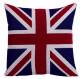Vintage Style Union Jack Flag Chenille Cushion Cover Pillow Case