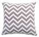 Chevron Sofa Cushion Cover - Smoke/Natural (45 cm X 45 cm)