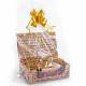 Create Your Own Wicker Gift Hamper Basket With Faux Leather Handle