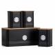 EHC 4 x Ribbed Pattern Airtight Food Storage Canisters Set, Black