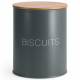 EHC Airtight Biscuit/Cookie Storage Canister With Airtight Lid, Grey