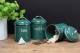 EHC Airtight Set of 3 Tea, Coffee & Sugar Storage Jars - Fjord Green