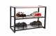 EHC Black 3 Tier Large Capacity Metal Shoe Organizer
