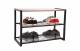 EHC Black 3 Tier Large Capacity Metal Shoe Organizer