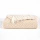 EHC Herringbone Soft Cotton Throw For Double Bed,150 x 200 cm, Beige