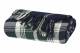 EHC Highland Large Cotton Throw For Bed, Sofa or Armchair, Navy Blue