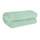 EHC Lightweight Hand Woven Adult Cellular Cotton Blanket, Double- Sage