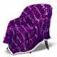 EHC Luxuriously Soft Warm Sherpa Printed Single Blanket - Purple
