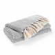 EHC Luxury Super Soft Cotton Diamond Large Throw - Grey, 150 x 200 cm