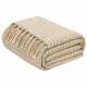EHC Luxury Cotton Houndstooth Throw Blanket, 127 x 152 cm, Beige