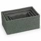 EHC Multi-Purpose Paper Rope Set of 4 Storage Basket, Dark Green