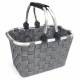 EHC Multipurpose Large Grey Woven Storage Hamper Basket