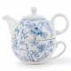 EHC Orchids Design Porcelain Tea For One Tea-pot with Handle