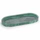 EHC Oval-shaped Decorative Marble Stone Storage Vanity Tray, Green