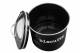 EHC Round Black Enamel Airtight Cookie Storage Canister