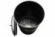EHC Round Black Enamel Bread Storage Container - Black