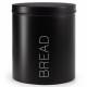 EHC Round Bread Storage Container With Airtight Lid, Black, Dia. 22cm