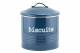 EHC Round Enamel Airtight Cookie/Biscuit Storage Jar - Azzurri Blue