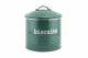 EHC Round Enamel Airtight Cookie/Biscuit Storage Jar - Fjord Green