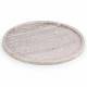 EHC Round-shaped Decorative Marble Stone Storage Vanity Tray, Natural