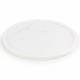 EHC Round-shaped Decorative Marble Stone Storage Vanity Tray, White