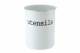 EHC Round White Enamel Utensil Storage Pot Holder, Diameter 14cm