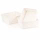 EHC Set of 3 Nestable Polypropylene Storage Gift Hamper Baskets, Cream