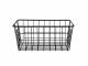 EHC Shelf Storage Ventilated Metal Wire Basket, 13 cm Deep, Black