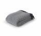 EHC Super King Size Big Diamond Cotton Throw, Ivory/Navy, 250 x 380cm