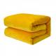 EHC Super Soft Fluffy Flannel Fleece Throws, Yellow 125 cm x 150 cm