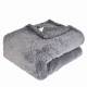 EHC Teddy Super Soft Fleece Thermal Sofa Blanket, 130 x 170 cm - Grey