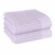 EHC Twin Pack Soft Cotton Cellular Baby Blanket, 85 x 95cm, Lavender