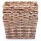 EHC Woven Storage Hamper Basket With Insert Handle, Brown