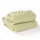 Herringbone Soft Warm Wool Feel Acrylic Throws For Sofa - Lime Green