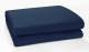 Indian Classic Rib Cotton Throw, For Armchair and Single - Navy Blue