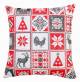 Jacquard Tapestry Chenille Glitter Xmas Cushion Cover - 45 cm x 45 cm