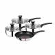 Jamie Oliver 4 PCs Stainless Steel Pan Set, Induction Compatible