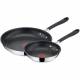 Jamie Oliver Stainless Steel 2-Piece Frying Pan Set, Silver, 20 & 28cm