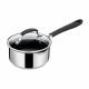 Jamie Oliver Stainless Steel Induction Sauce Pan With Glass Lid, 16 cm