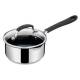 Jamie Oliver Stainless Steel Induction Saute Pan With Glass Lid, 20 cm