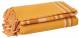 Kerala Pattern Stripe Cotton King Size Throw, Yellow  - 150 x 200 cm