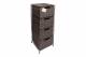 EHC Large 4 Drawer Storage Cabinet For Bedroom, Bathroom - Brown