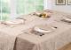 Large Rectangle Scroll Tablecloth Cover, For Parties & Wedding - Beige