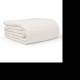 EHC Luxuriously Soft Chunky Cotton Waffle Throws, King Size - Ivory